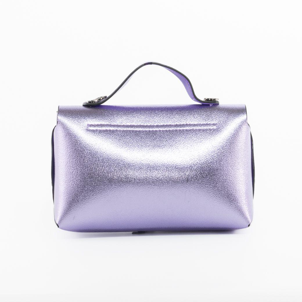 Bandolera metalizada c/ cerrojo Lila-2