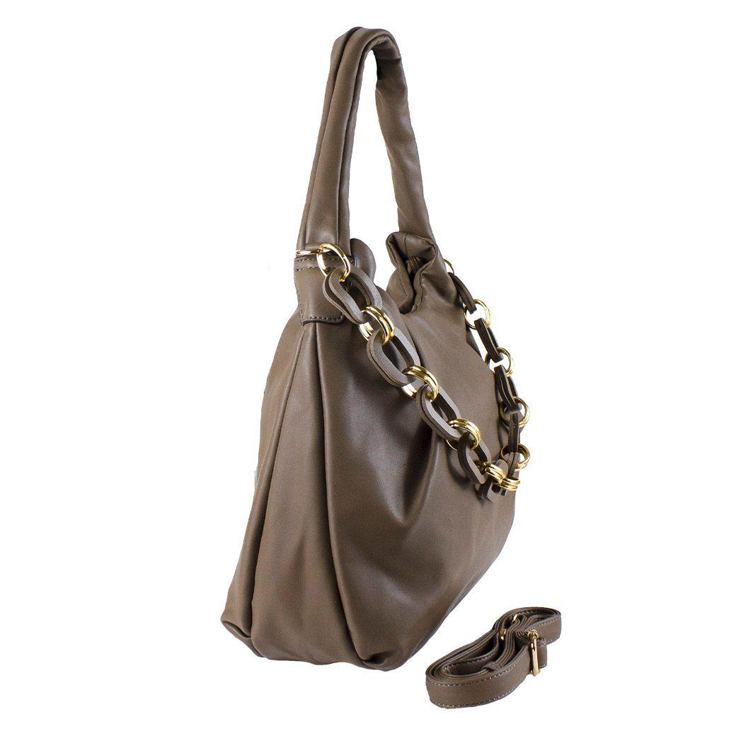 Cartera Cadena Frontal Taupe-1