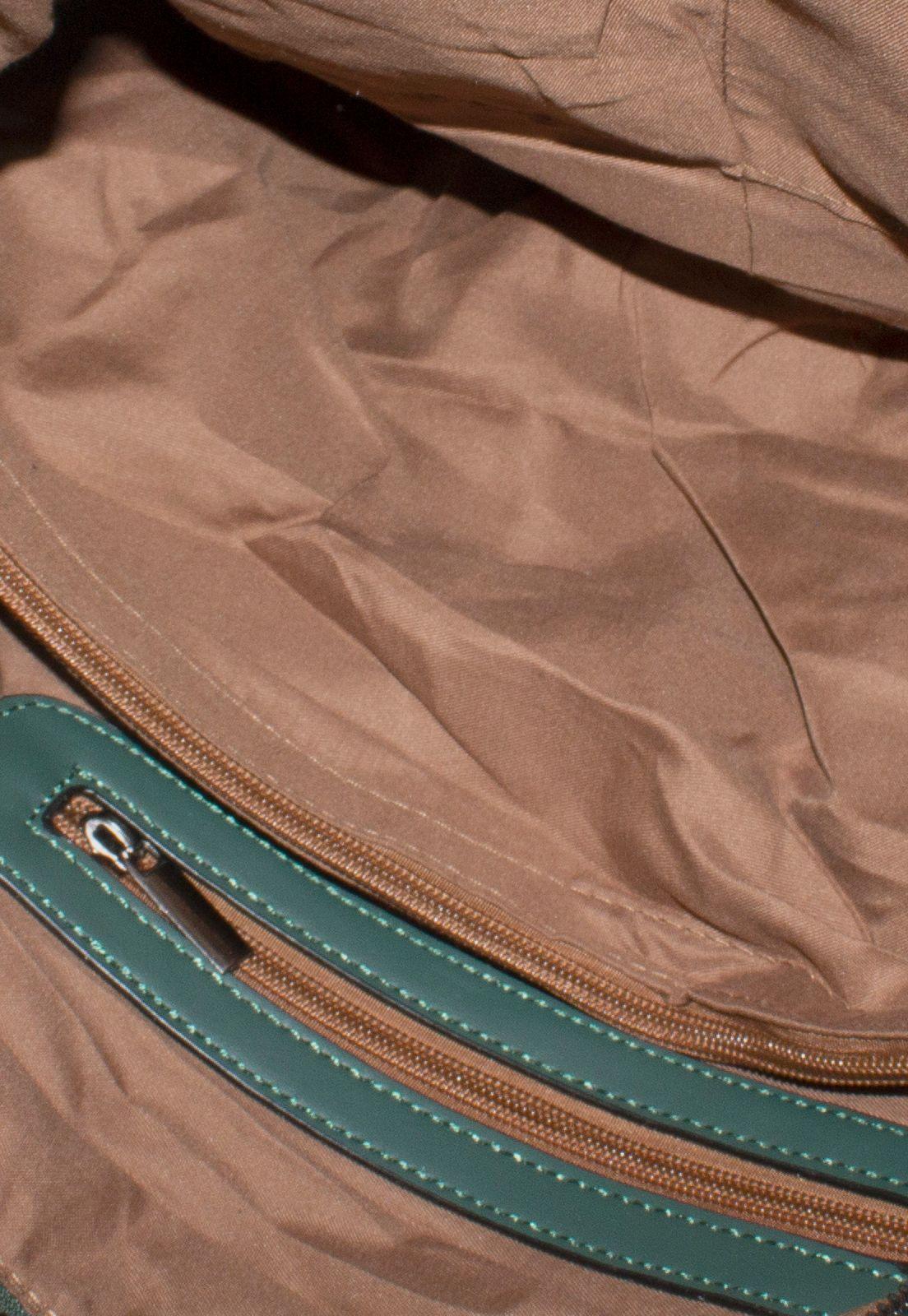 Cartera Grande Franjas Verde-3