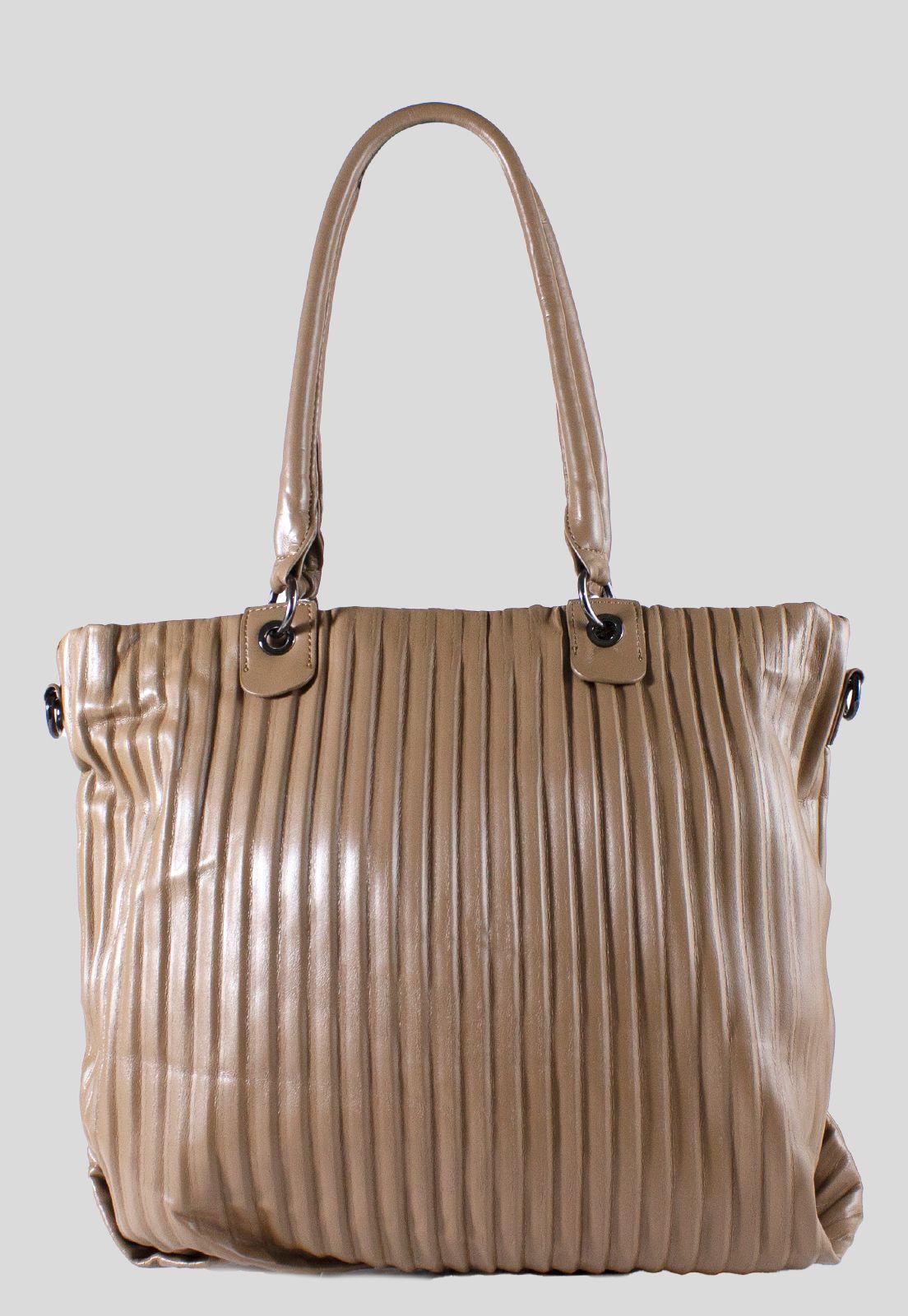 Cartera Full Pliegues Taupe-2