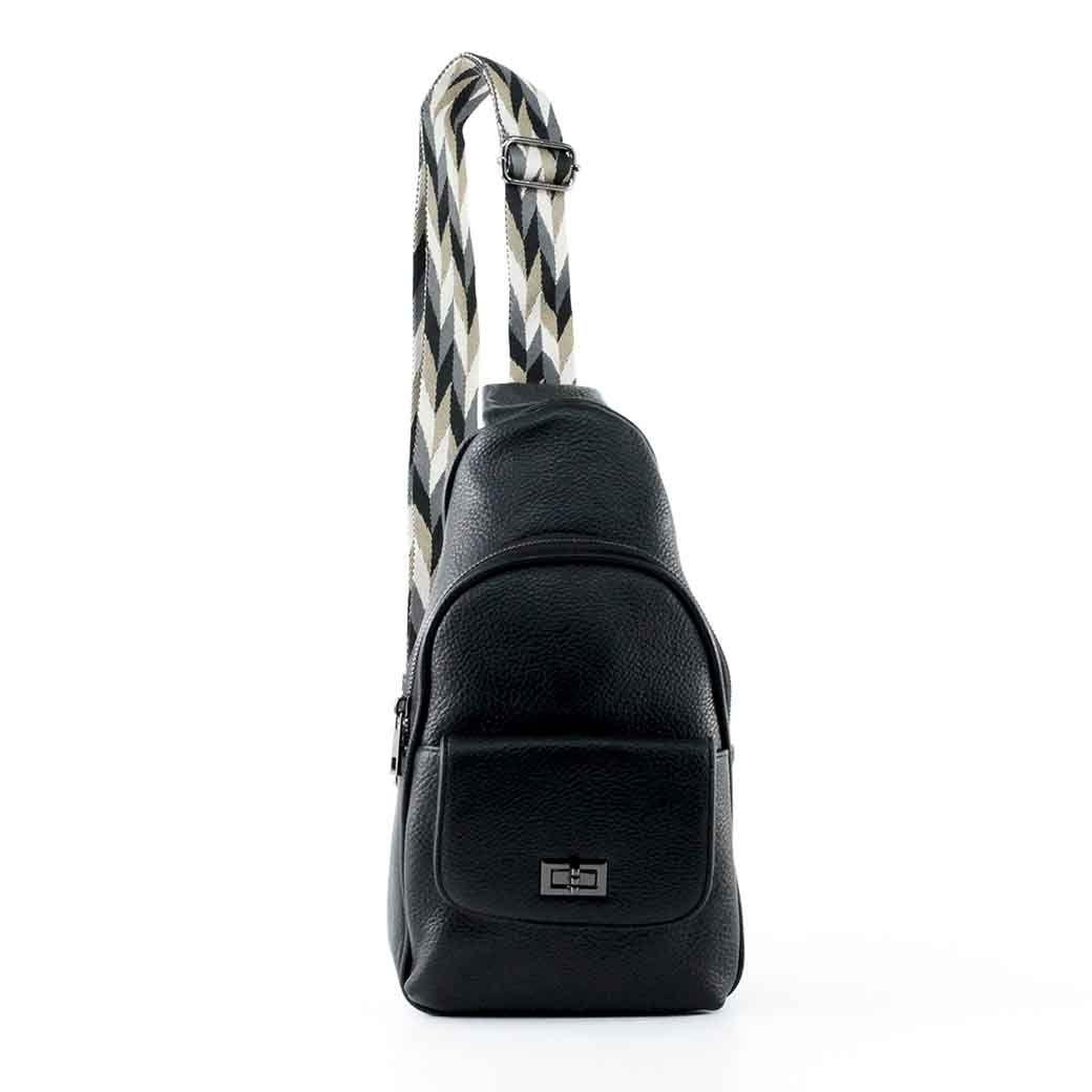 Mochila Ecocuero Poroco 549 Mujer Negro Mailea-0