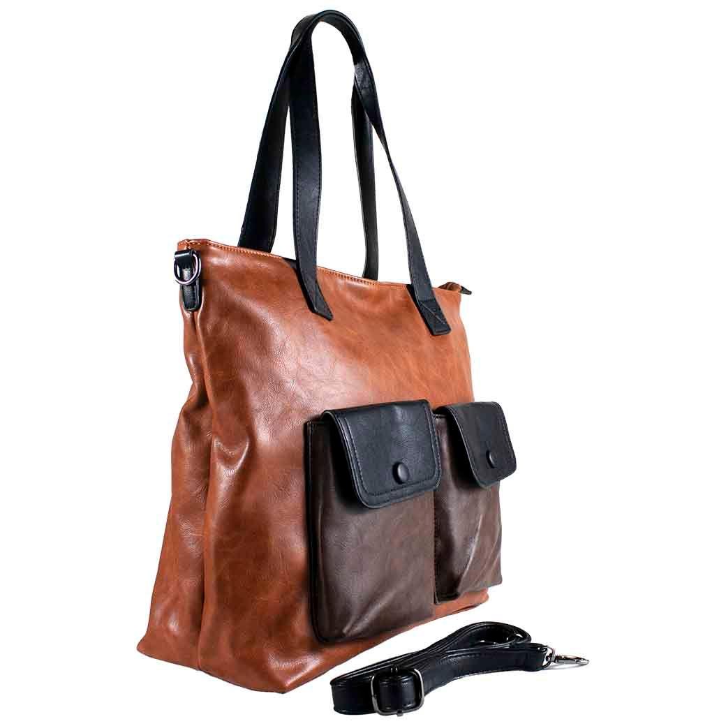 Cartera 2 Bolsillo Iguales Tostado-1