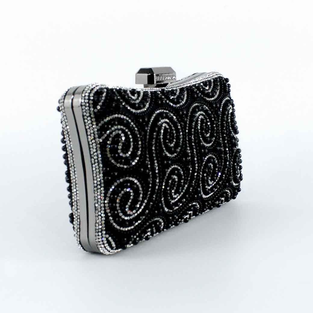 Cartera Perla de Noche 860 Mujer Negro Mailea-1
