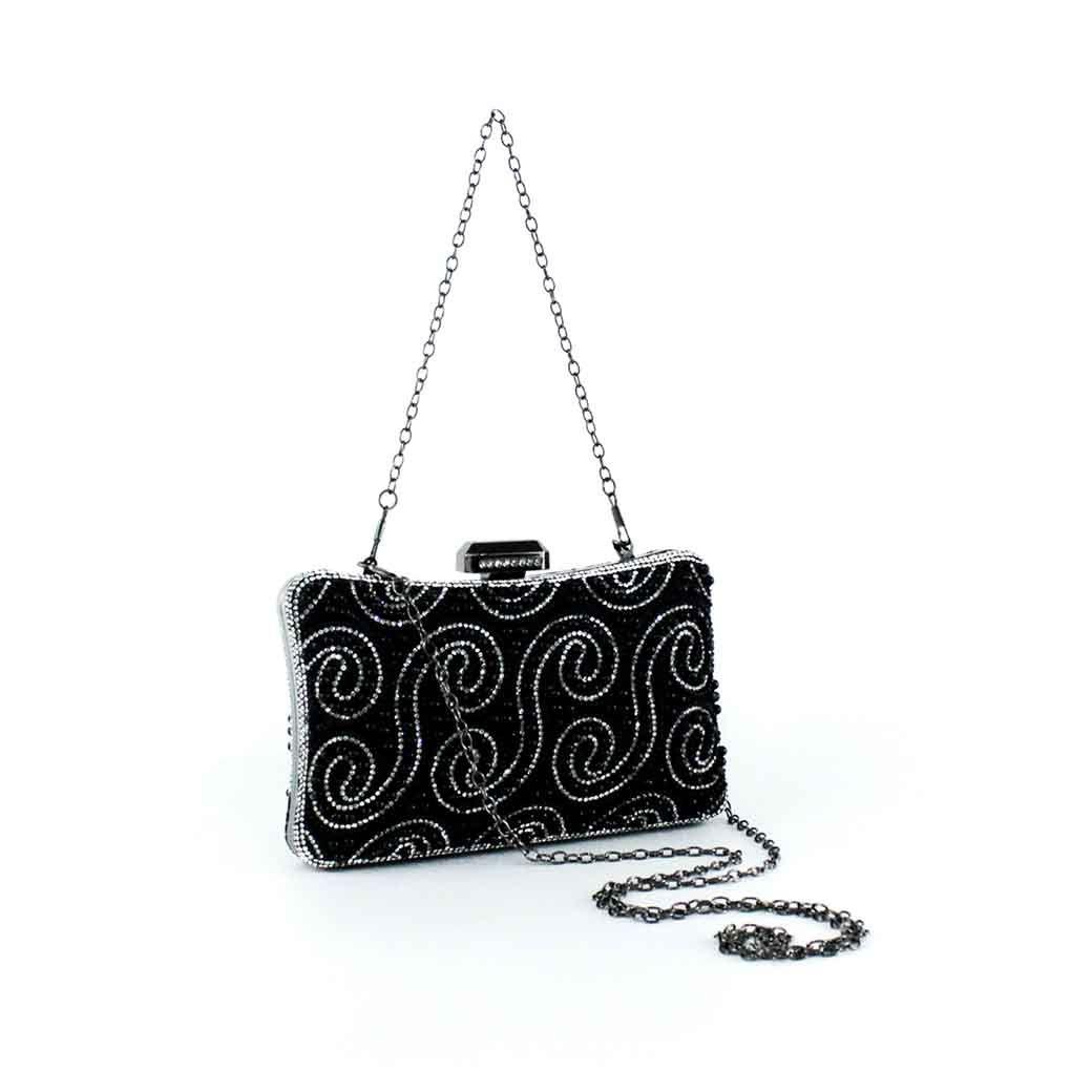 Cartera Perla de Noche 860 Mujer Negro Mailea-3