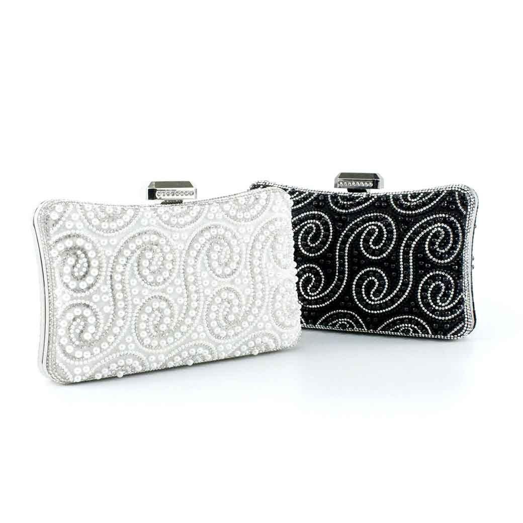 Cartera Perla de Noche 860 Mujer Negro Mailea-4