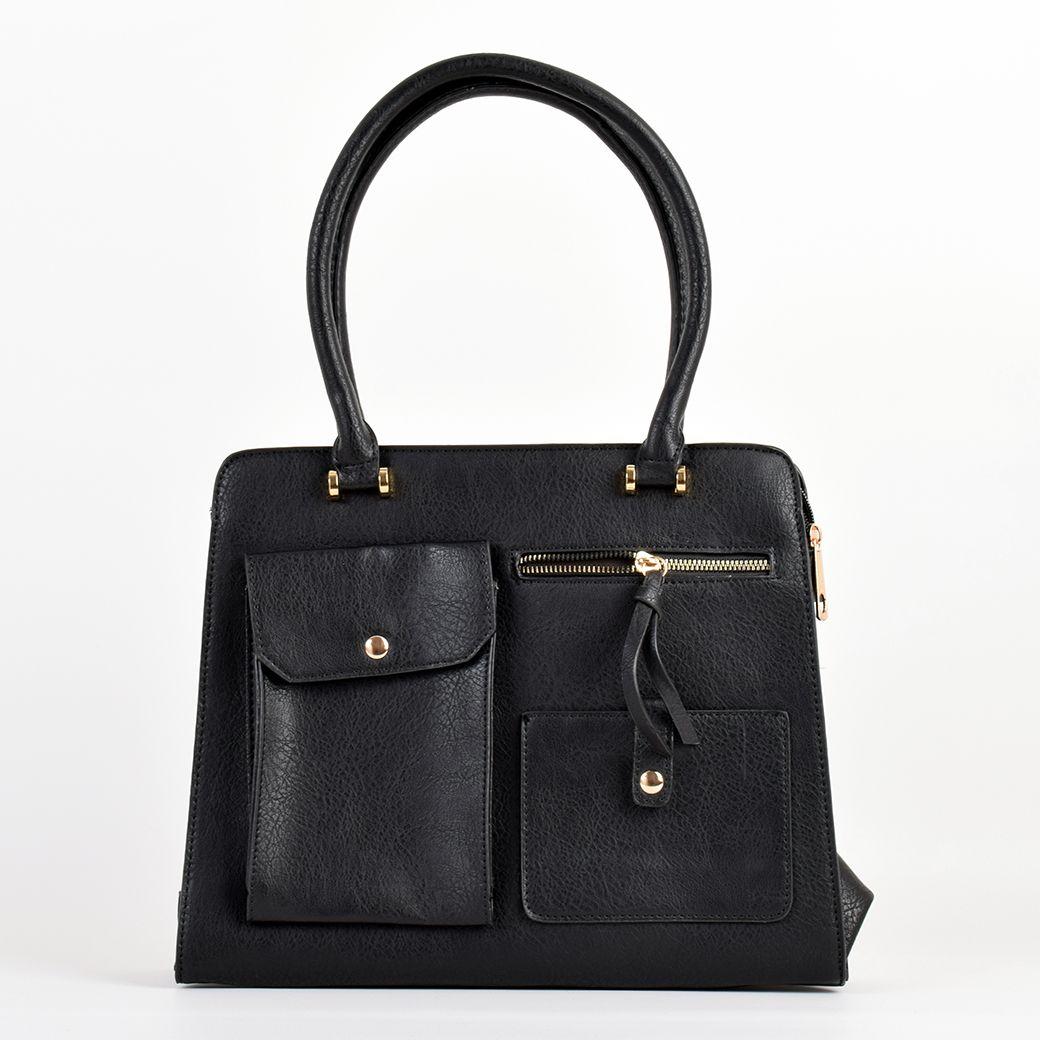 Cartera 3 Bolsillos Externos Negro-0