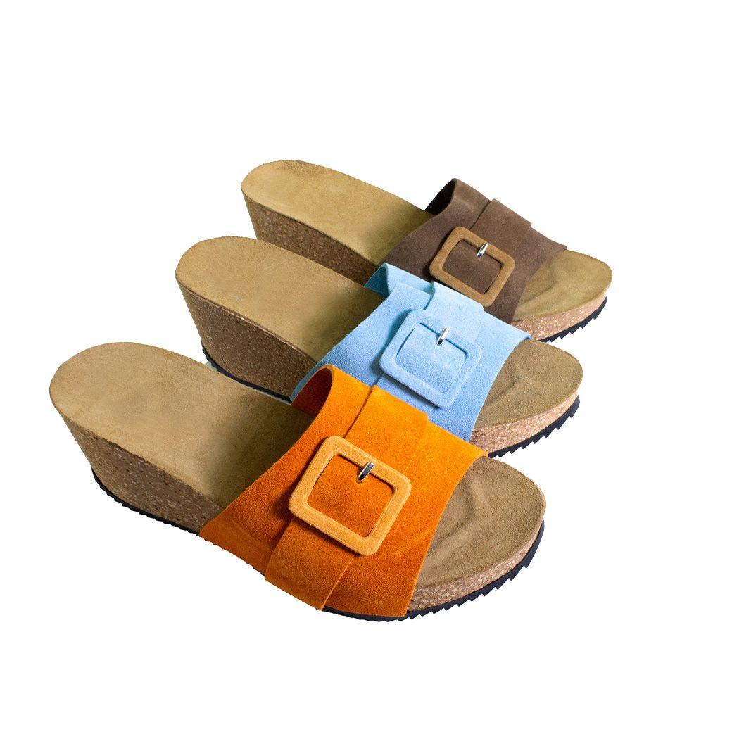 Sandalia alto hebilla forrada Celeste-3