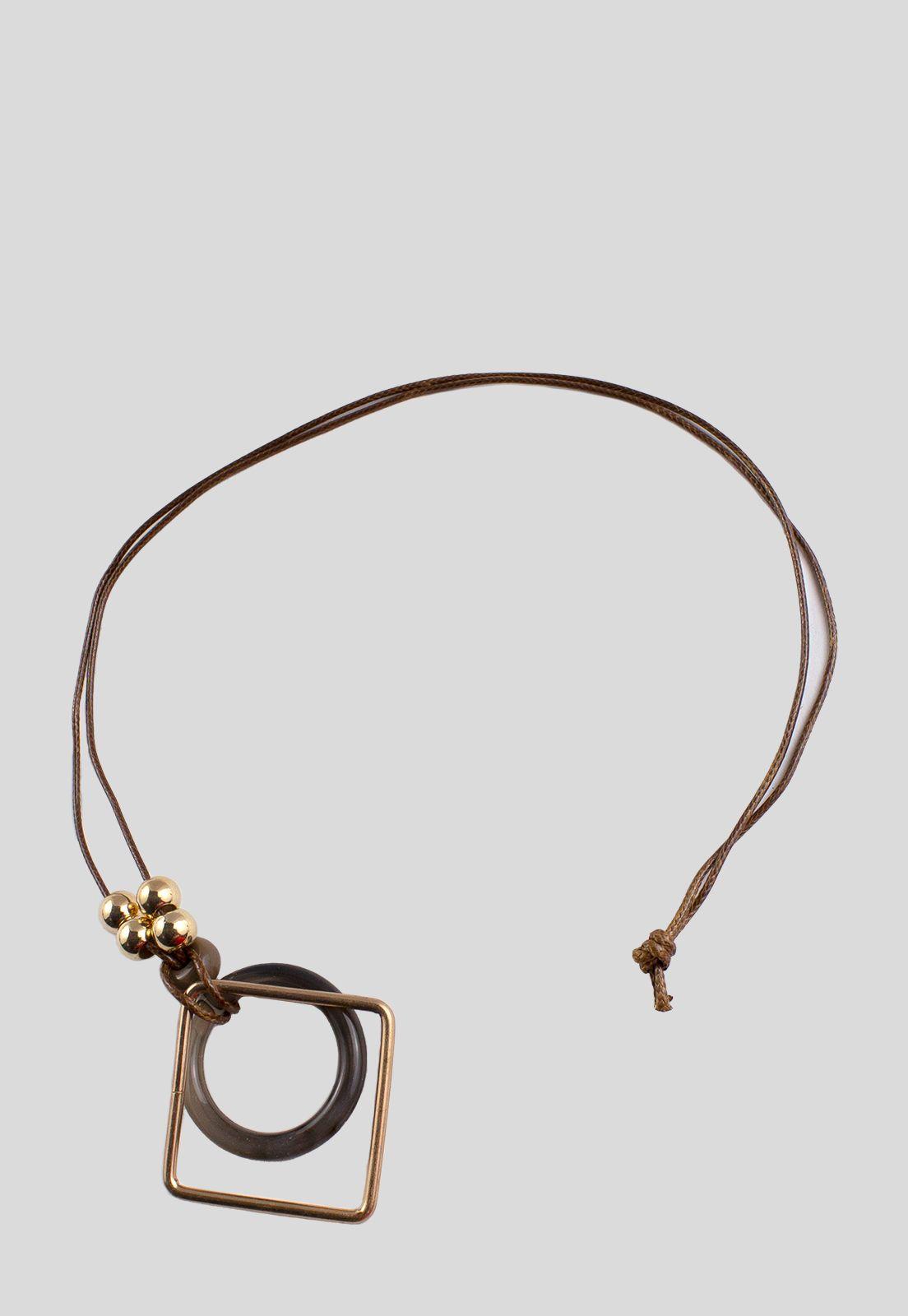 Collar Cuadrado Metal Oro-1