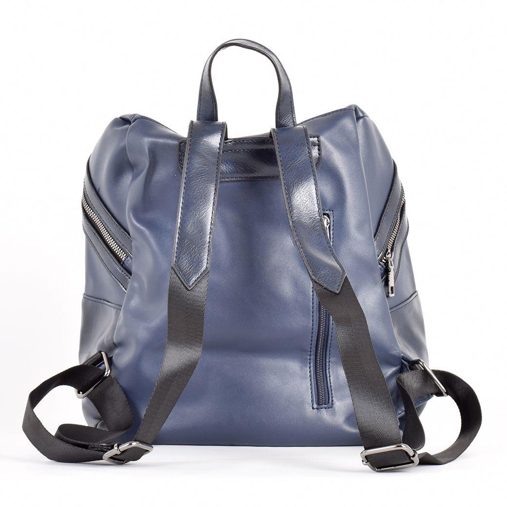 Mochila Bolsillo Alargado Azul-2