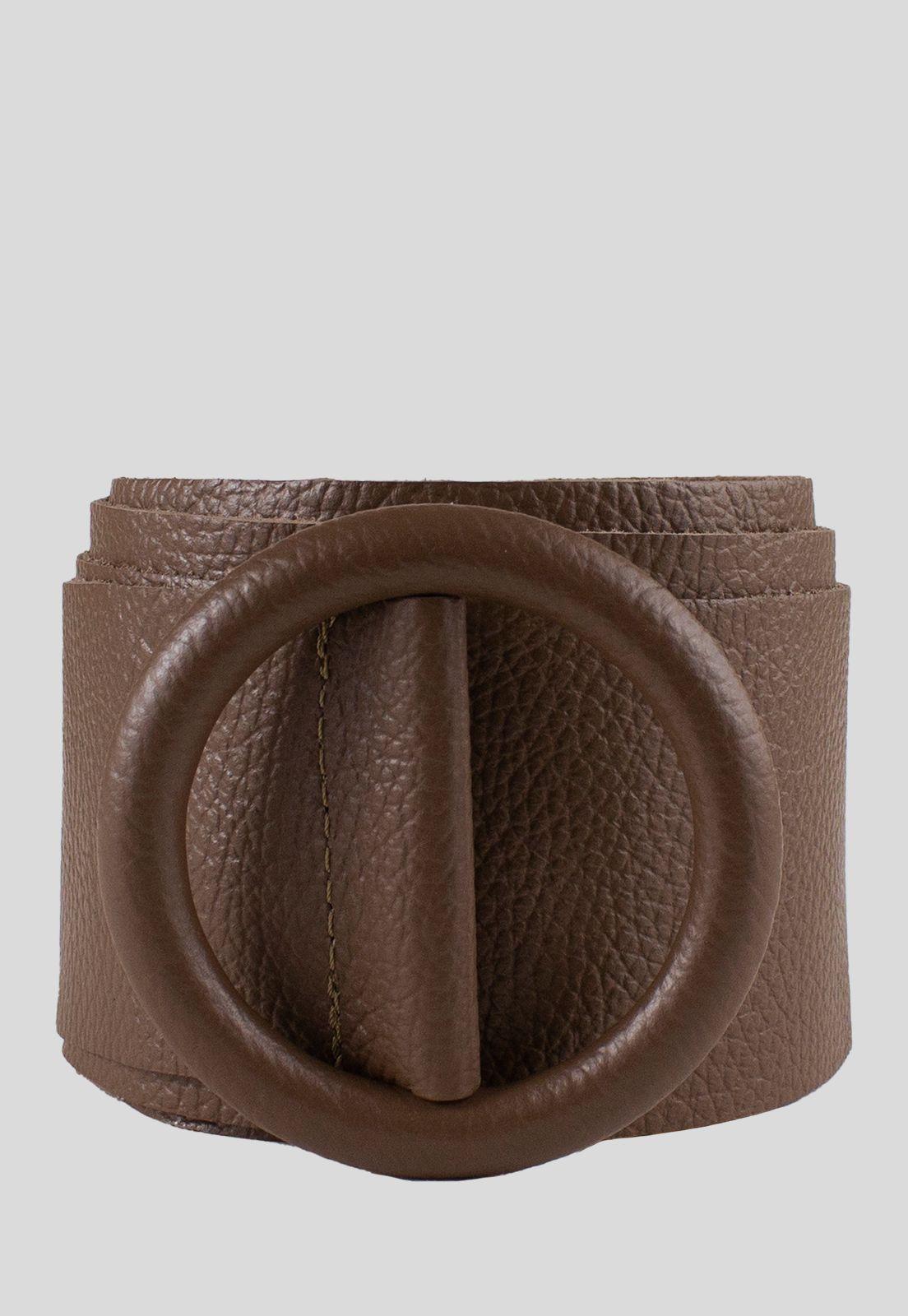 Cinturon Cuero Faja Taupe-0