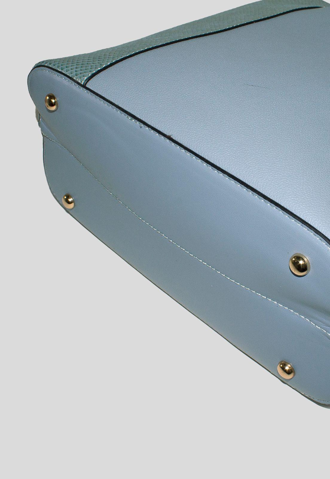 Cartera Faja Piton Celeste-4