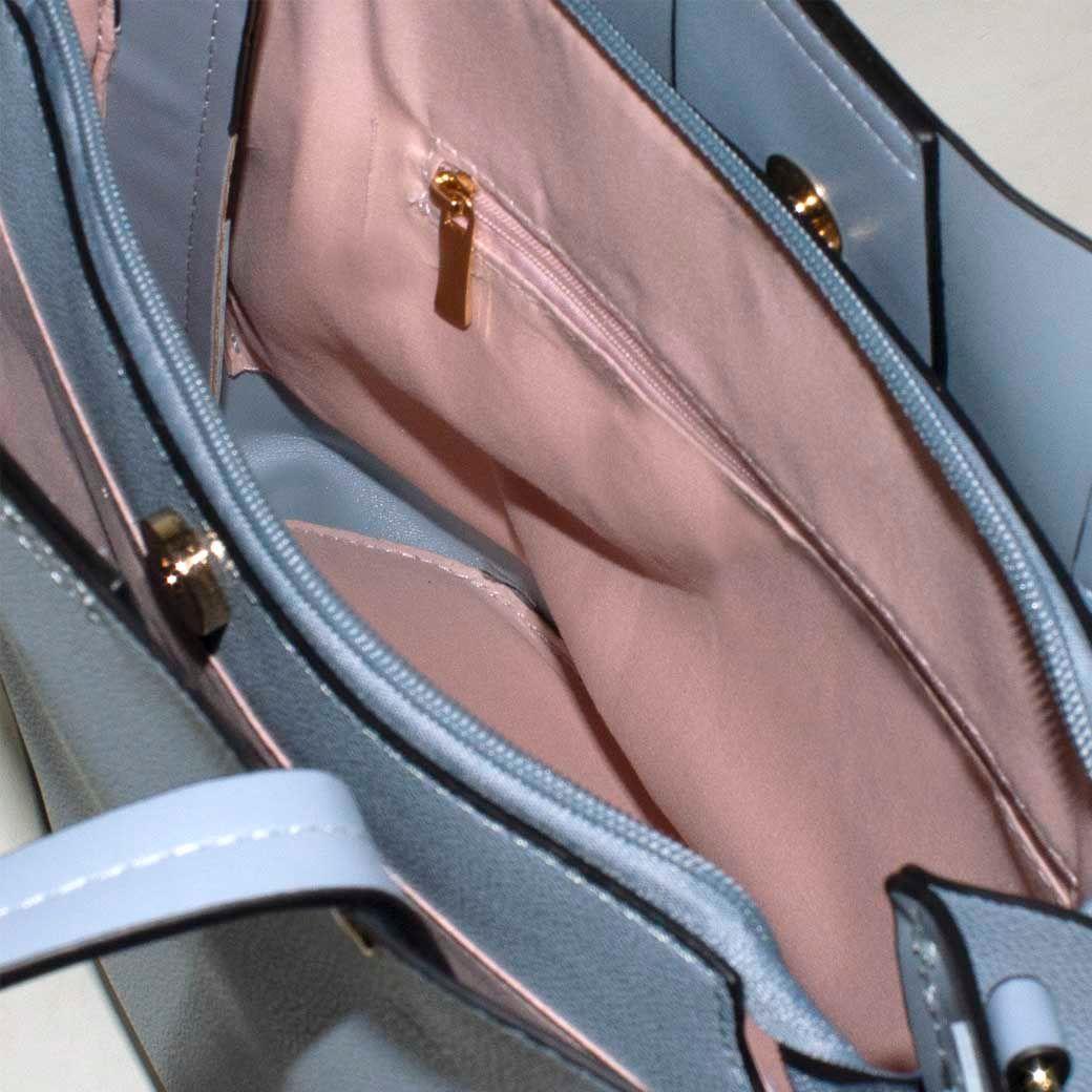 Cartera C/Faja Piton Celeste-3