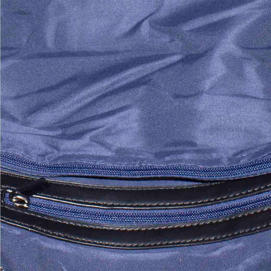 Cartera Grande Franjas Negro-3