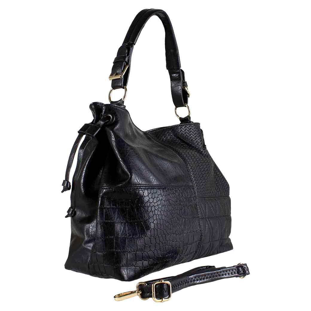 Cartera 1 Manilla 4 Materiales Negro-1