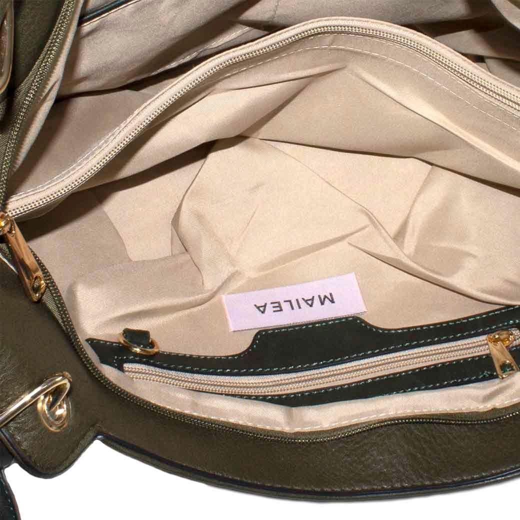 Cartera Clasica Bolsillo Laterales Verde-3