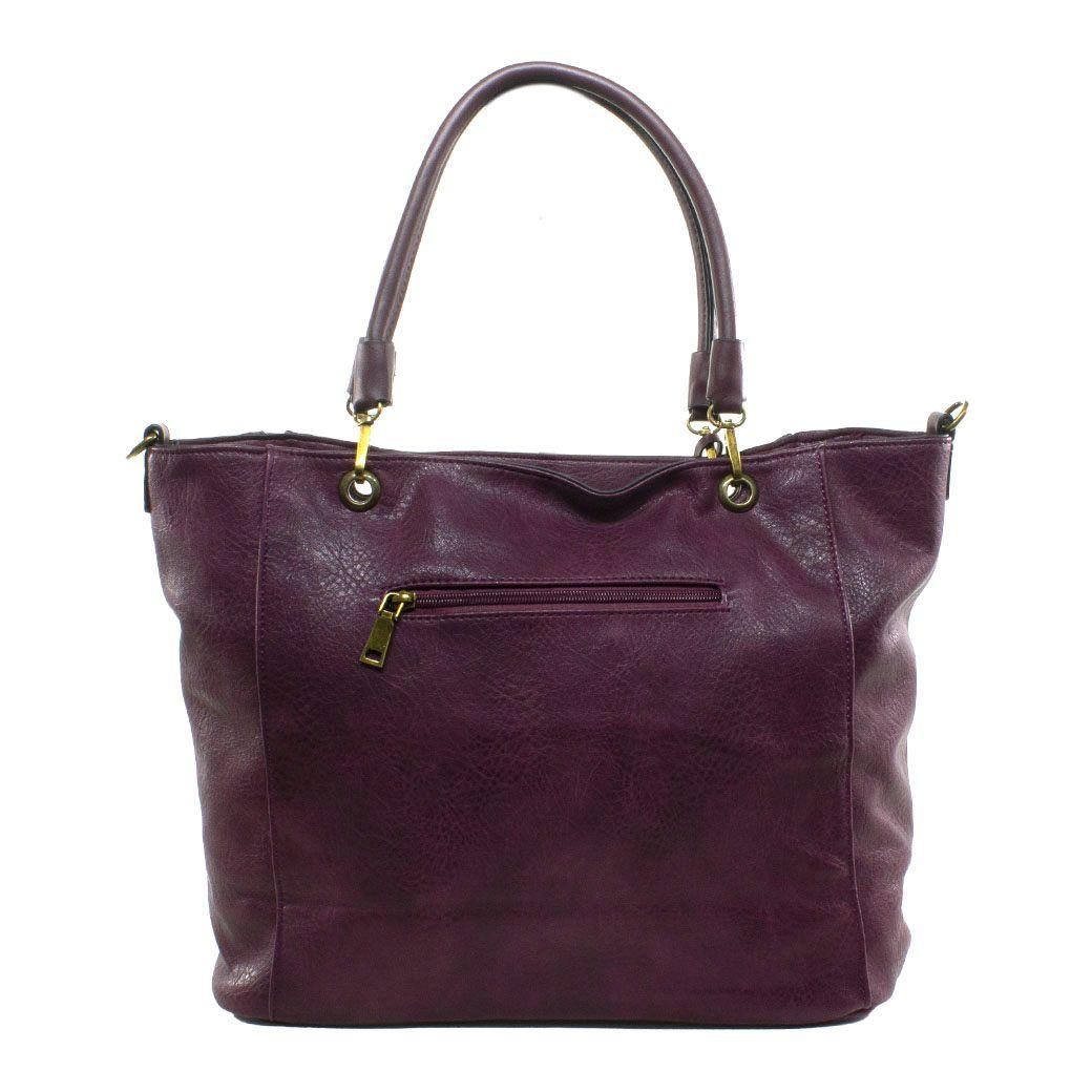 Cartera Grande 2 Cierres Morado-2