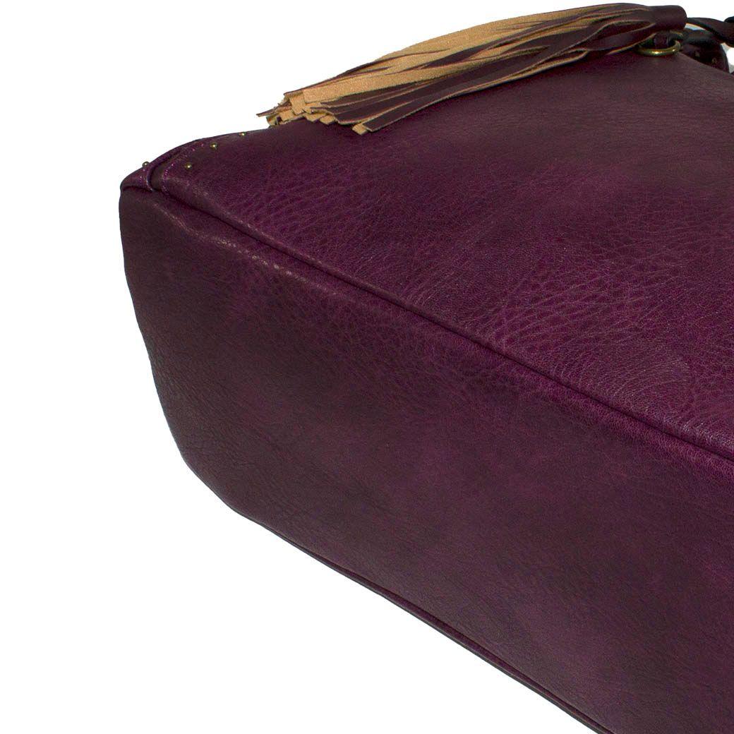 Cartera Grande 2 Cierres Morado-4
