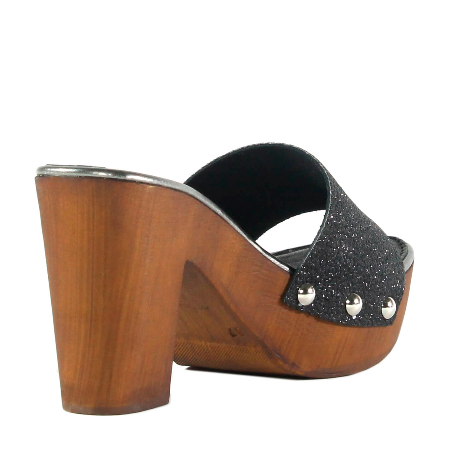 Zueco Faja Glitter Negro-2