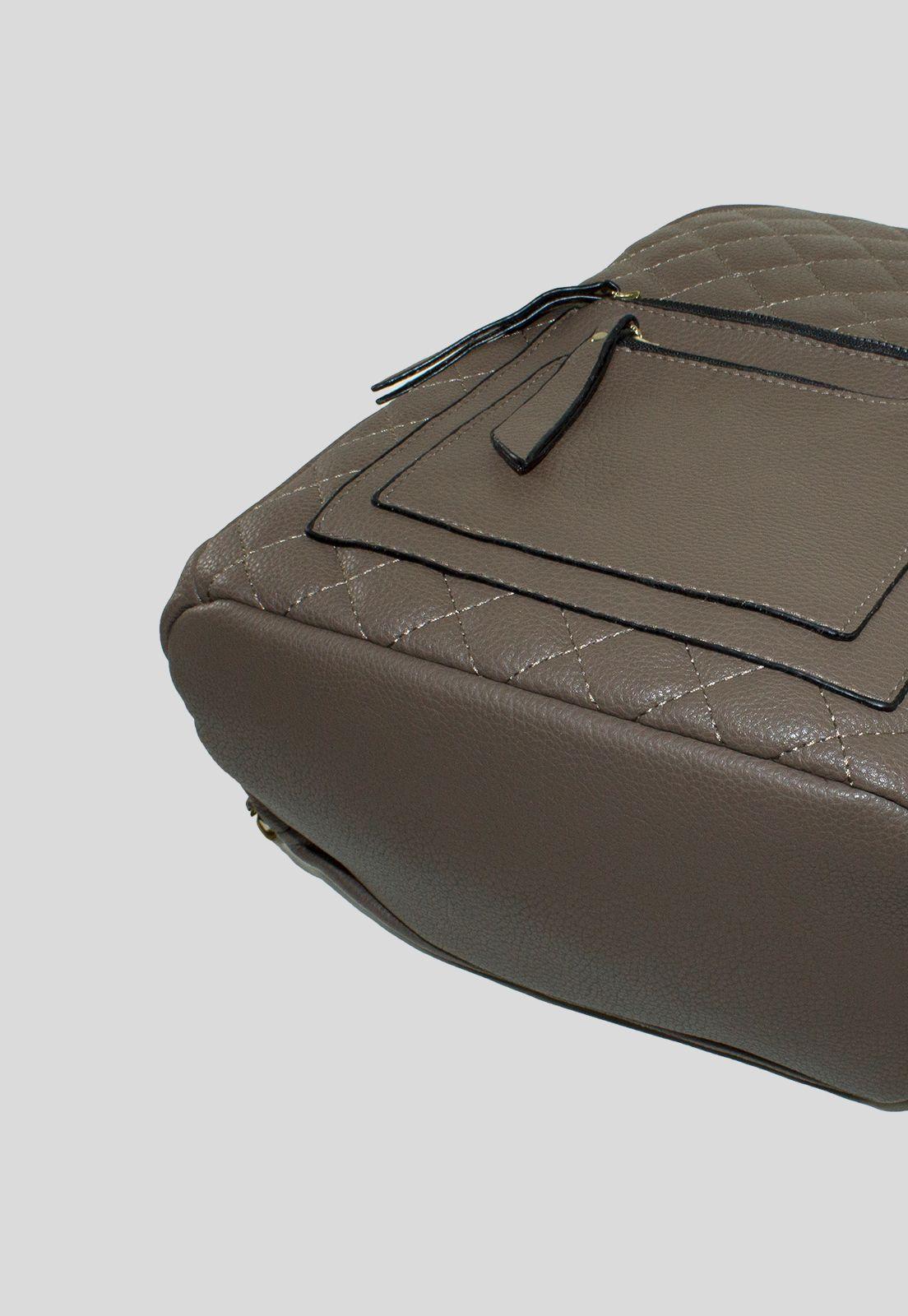 Mochila Acolchada Taupe-4