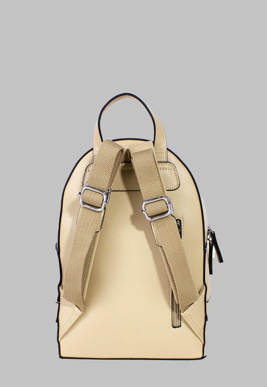 Mochila Rigida 2 Cierres Inferiores Taupe-2