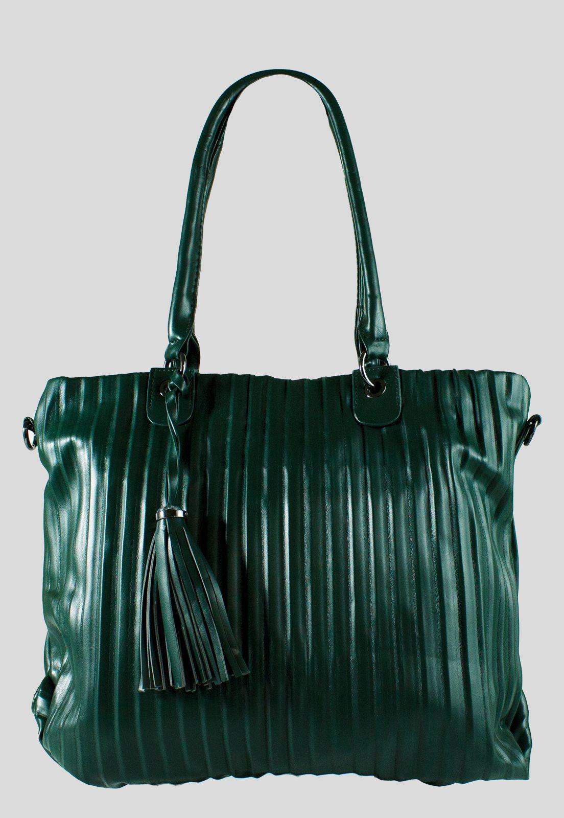 Cartera Full Pliegues Verde-0