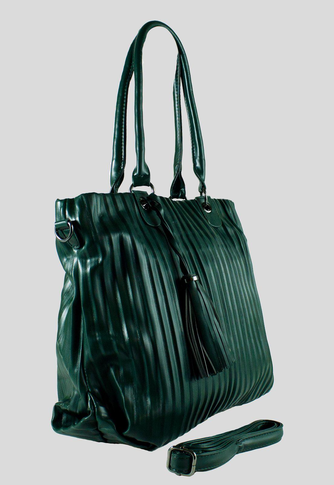 Cartera Full Pliegues Verde-1