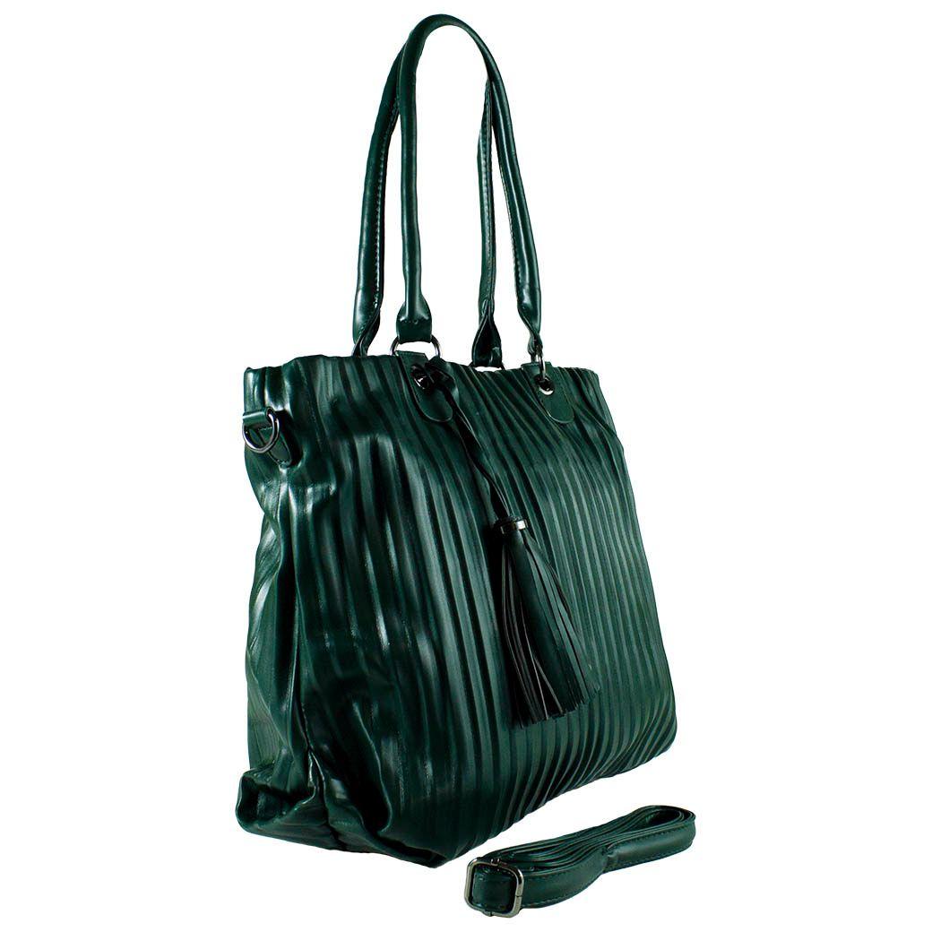 Cartera Full Pliegues Verde-1