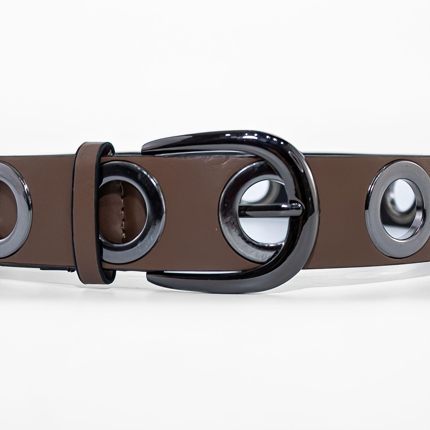 Cinturon c/mil ojetillos Tostado-1