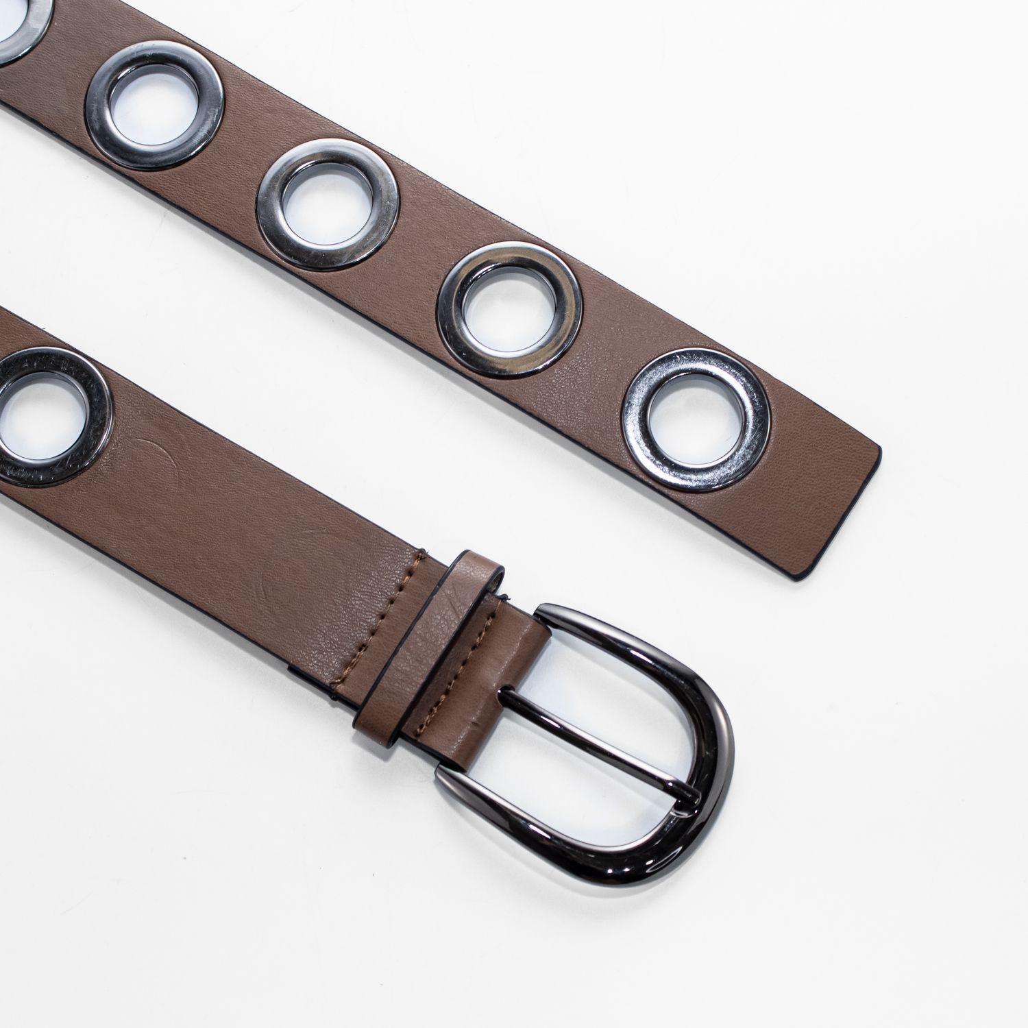 Cinturon c/mil ojetillos Tostado-2