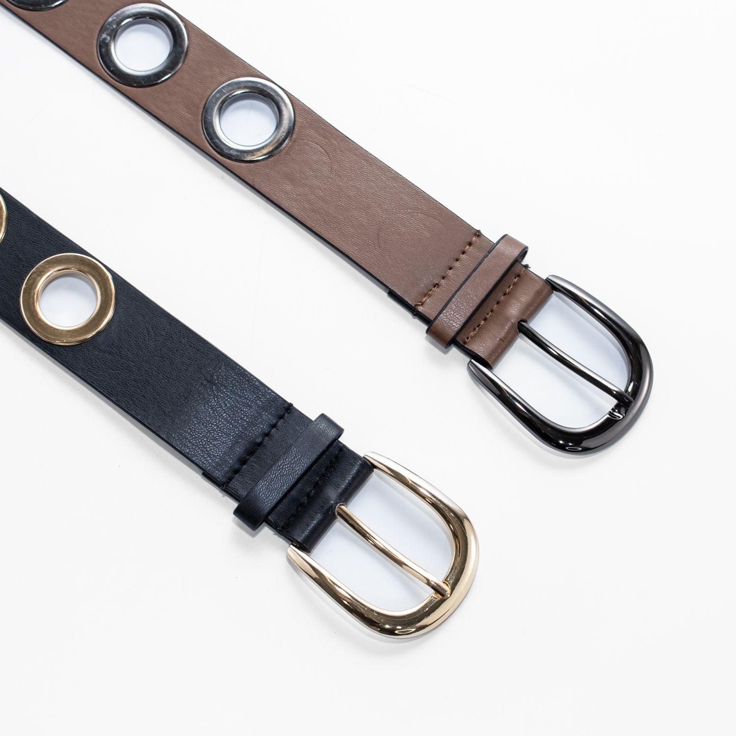 Cinturon c/mil ojetillos Tostado-3