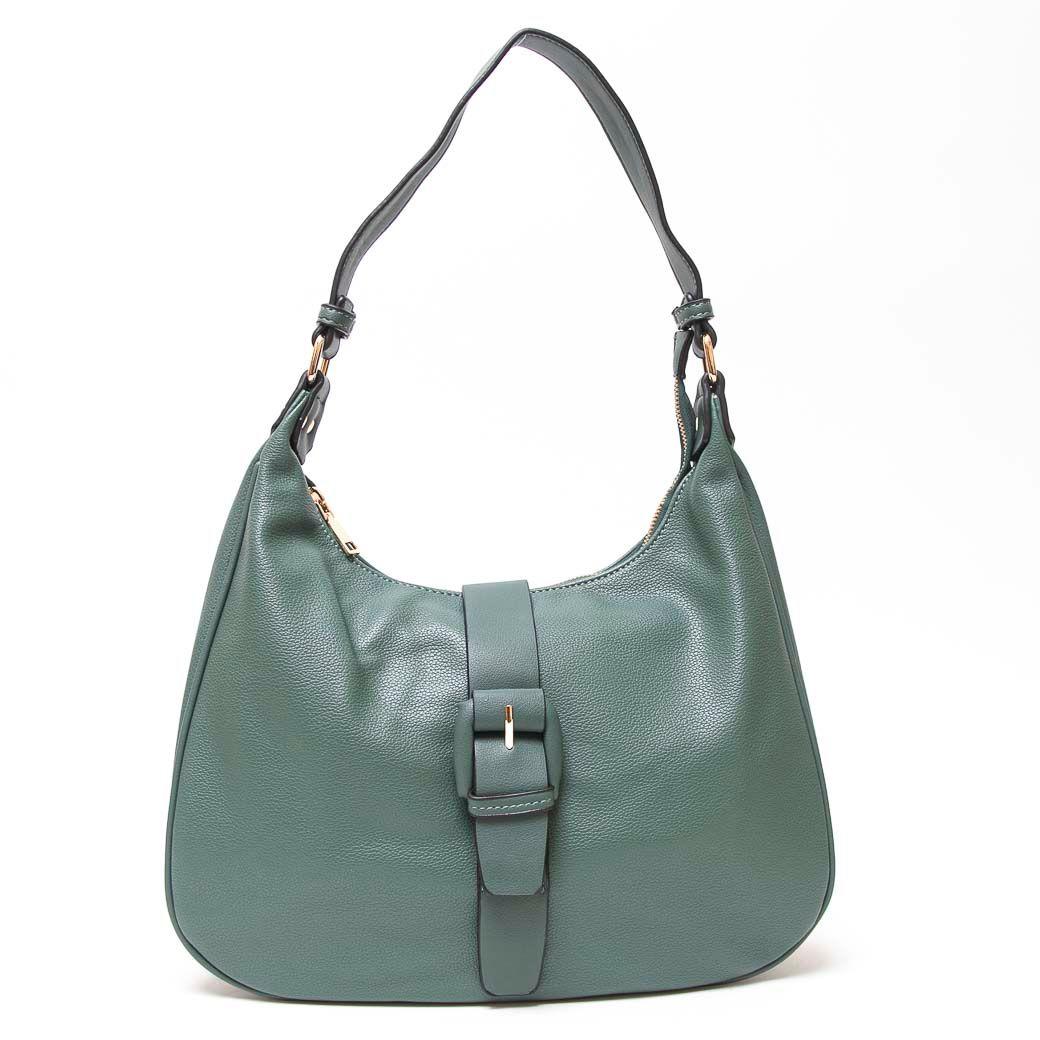 Cartera Hebilla Frontal Verde-0