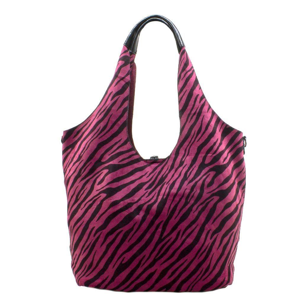 Cartera Grande 2 Manillas Ovales Rosado-2