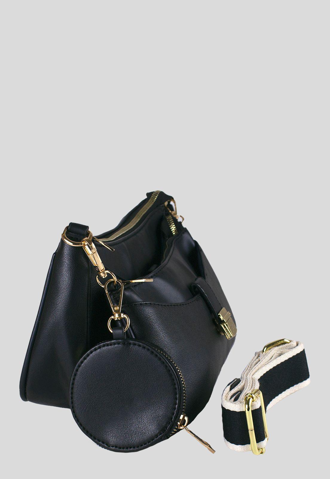 Bandolera Doble Saca Negro-1