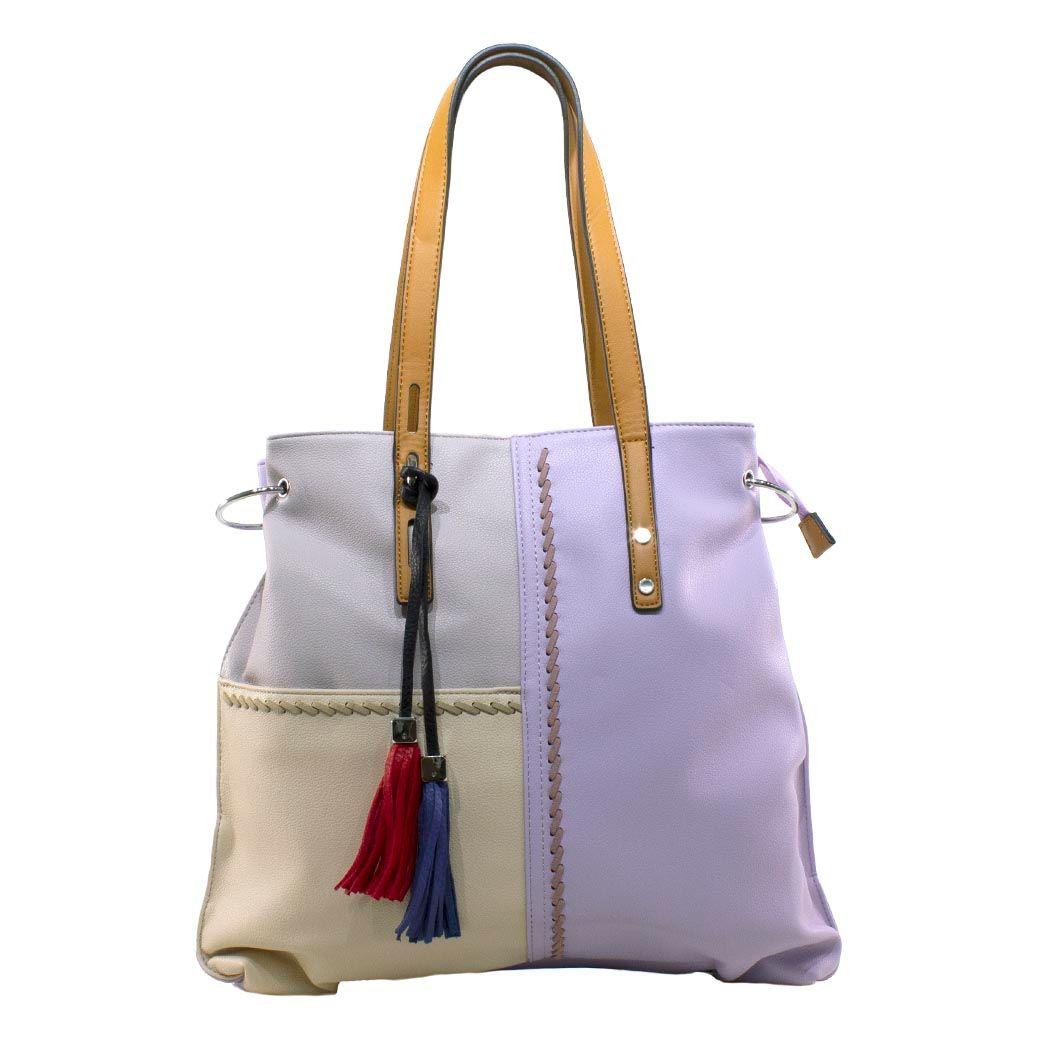 Cartera Patchwork C/Casquete Lila-0