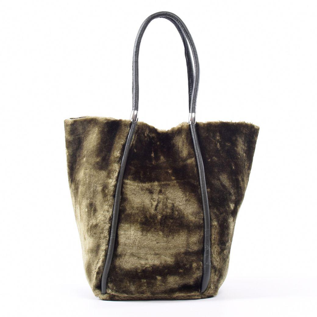 Cartera Full Pelo 2 Manillas Verde-0