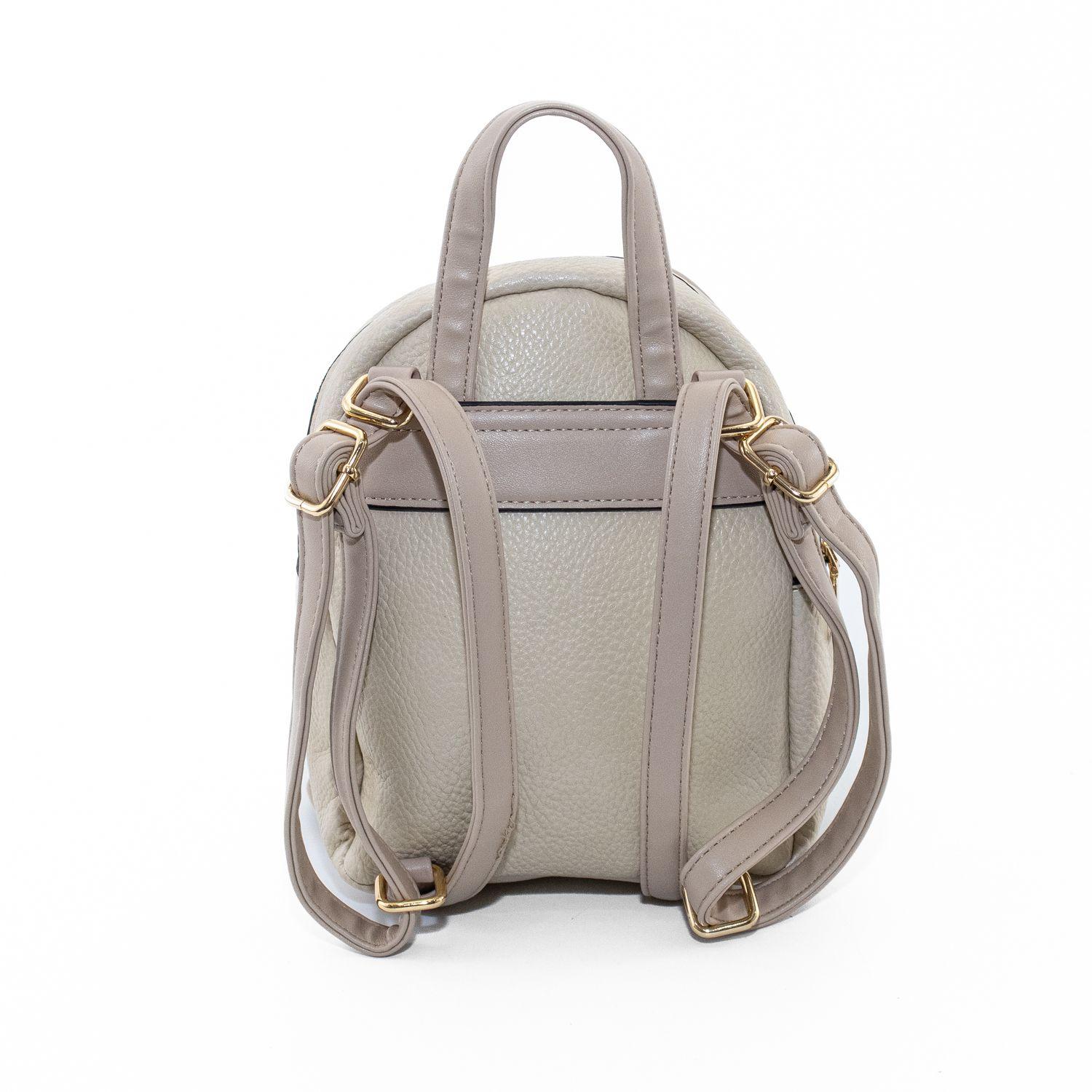 Mochila bolsillo c/ clips Beige-2