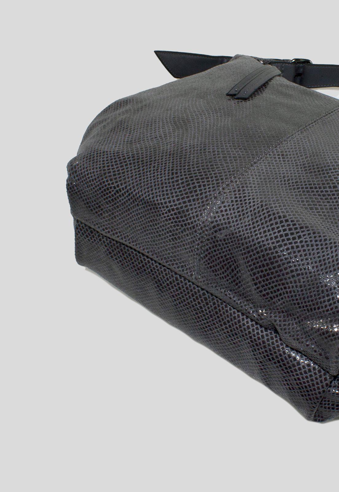 Cartera Grande Bote Piton Gris-4