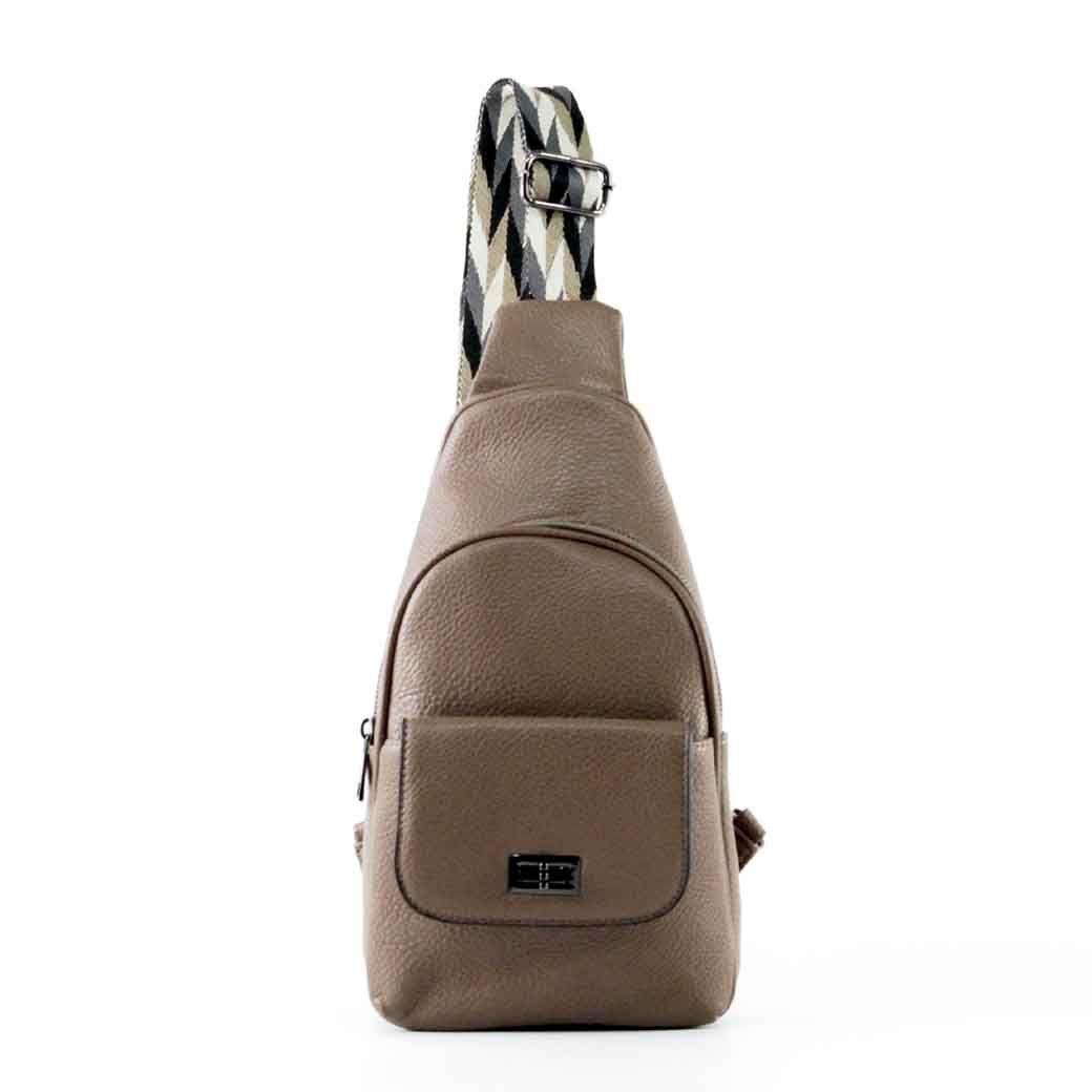 Mochila Ecocuero Poroco 549 Mujer Taupe Mailea-0