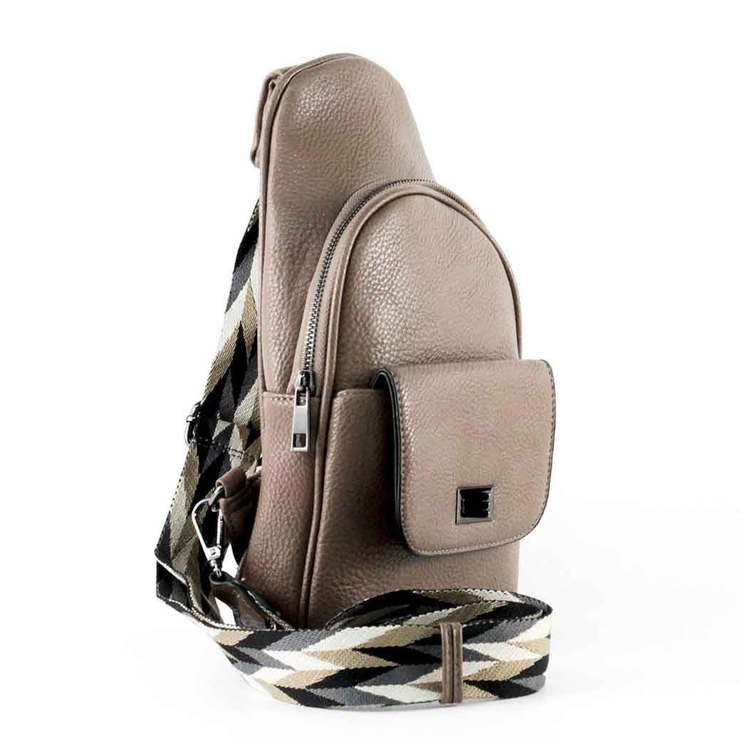 Mochila Ecocuero Poroco 549 Mujer Taupe Mailea-1