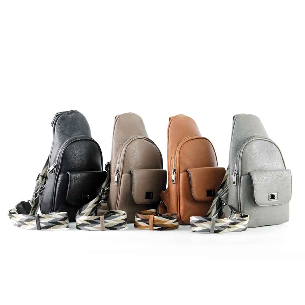 Mochila Ecocuero Poroco 549 Mujer Taupe Mailea-3