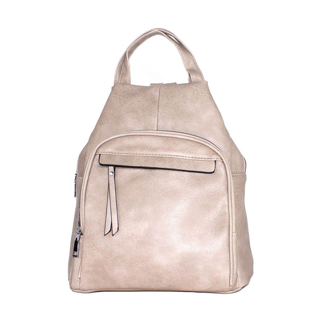 Mochila Cierre Externo Recto Arena-0