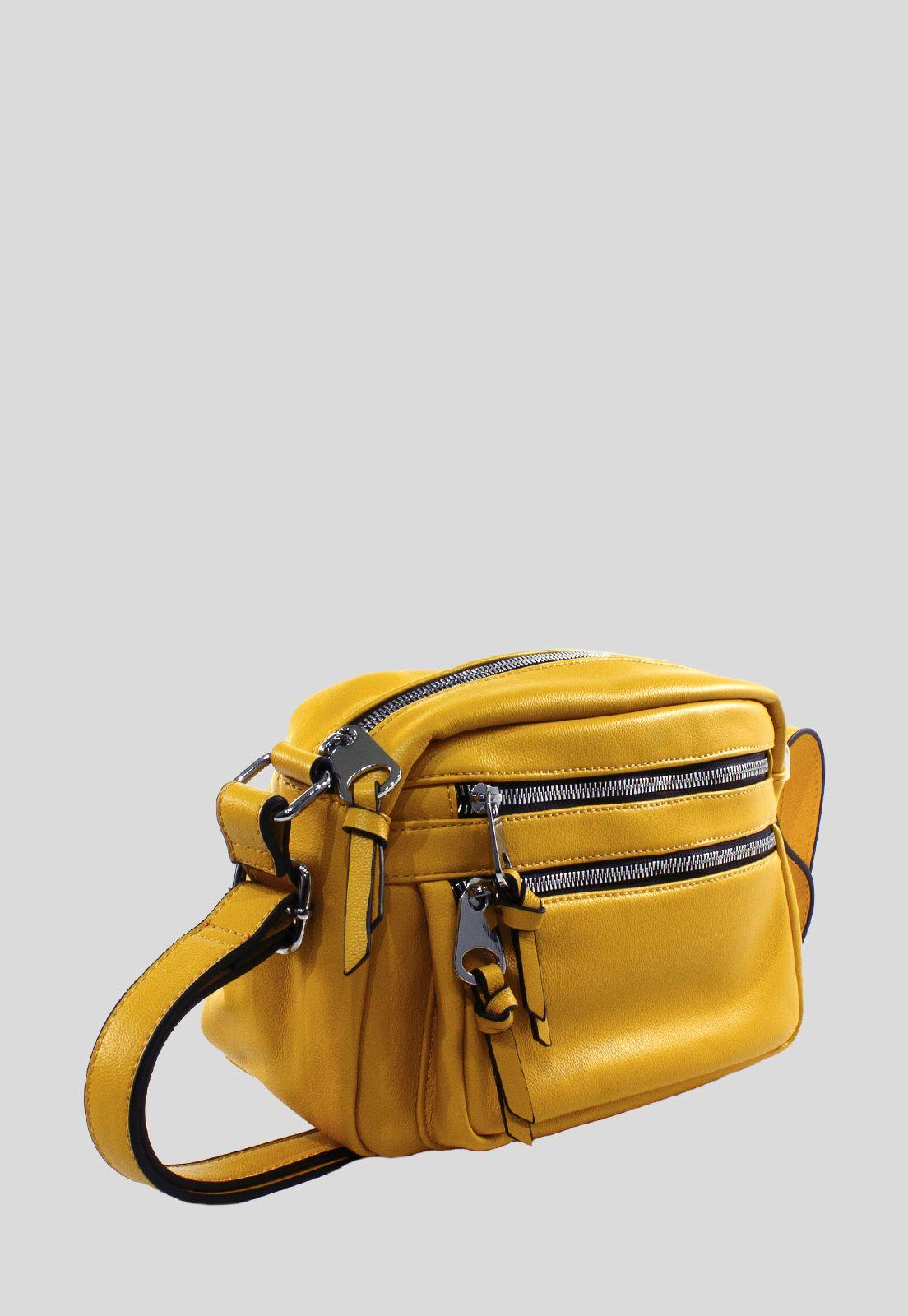 Bandolera Doble Cierre Amarillo-1