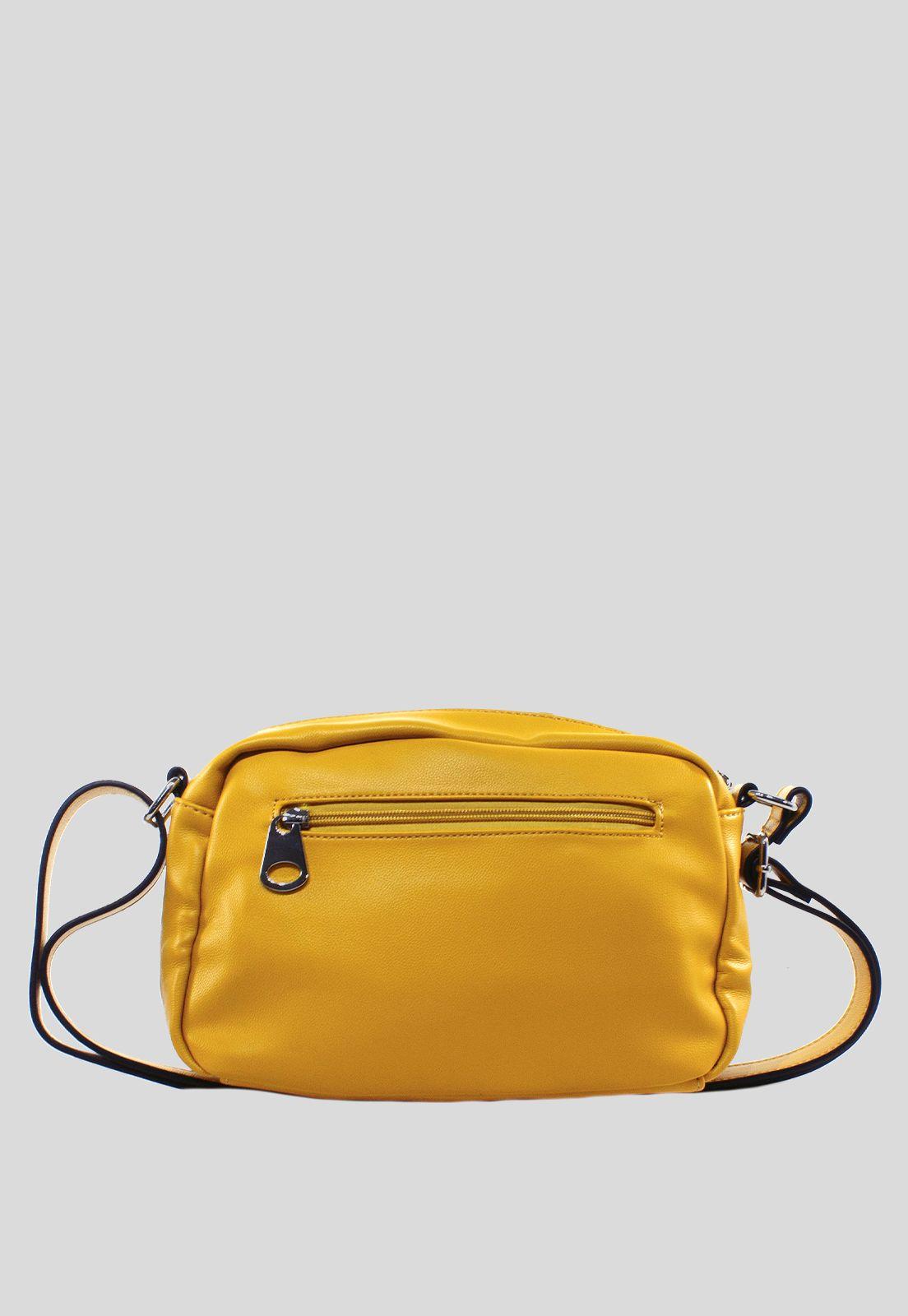 Bandolera Doble Cierre Amarillo-2