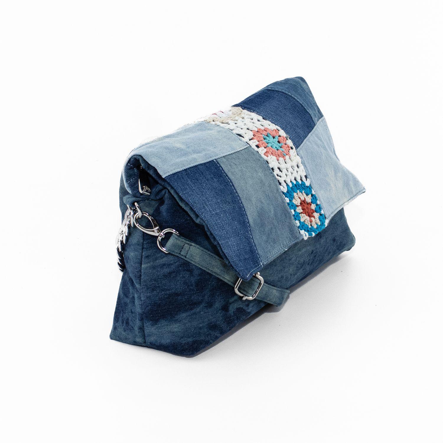 Cartera Jeans con Crochet Jeans-1