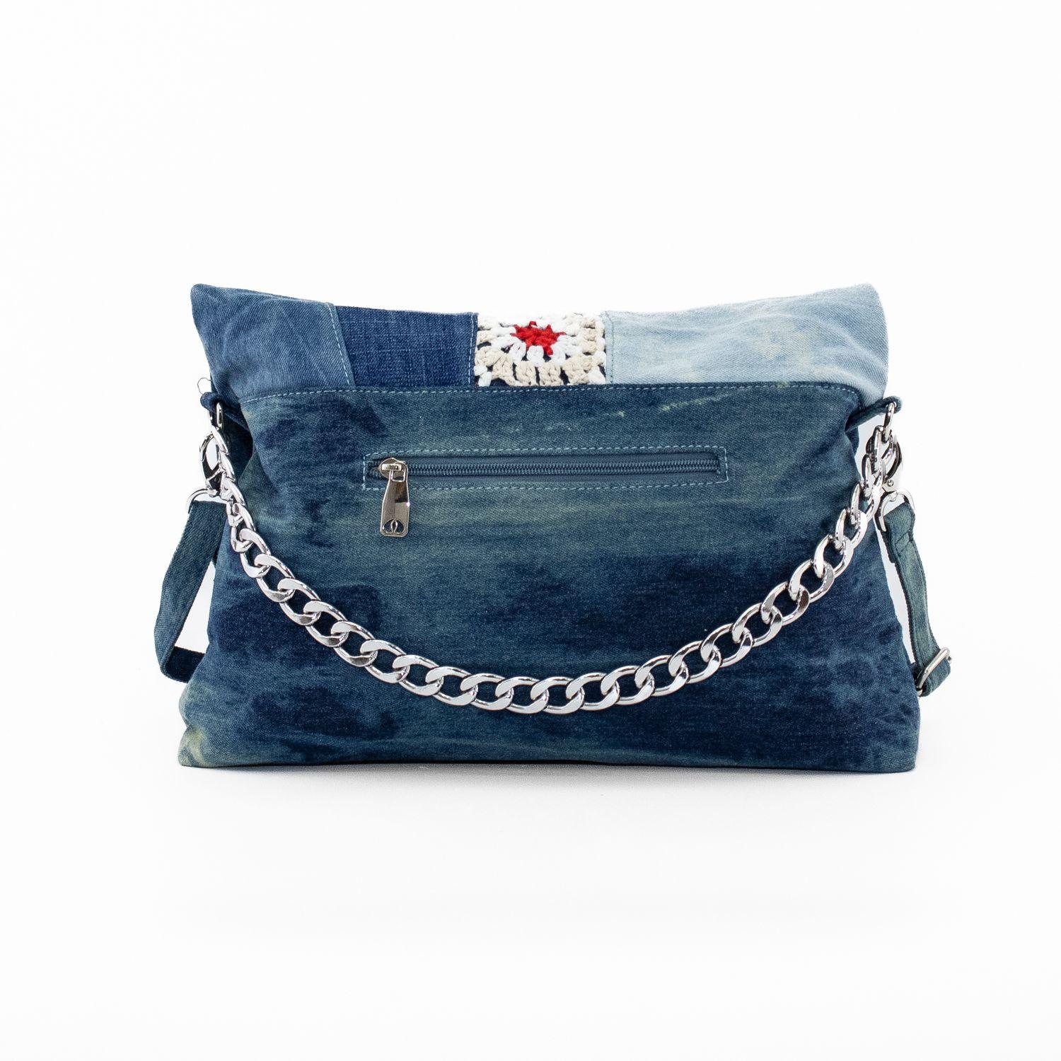 Cartera Jeans con Crochet Jeans-2