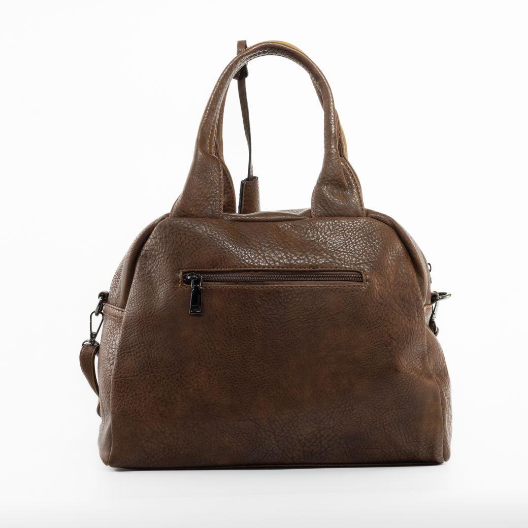 Cartera c/ franjas 3 colores Tostado-2