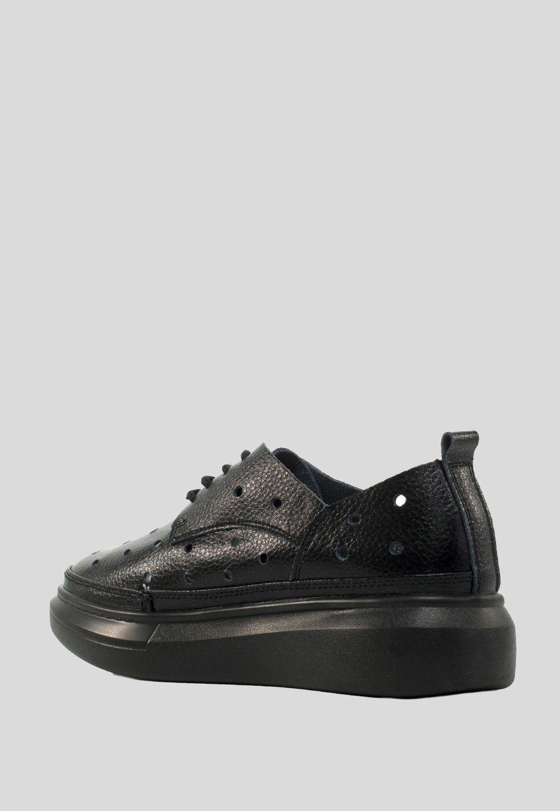 Zapatilla Cuero Negro-2