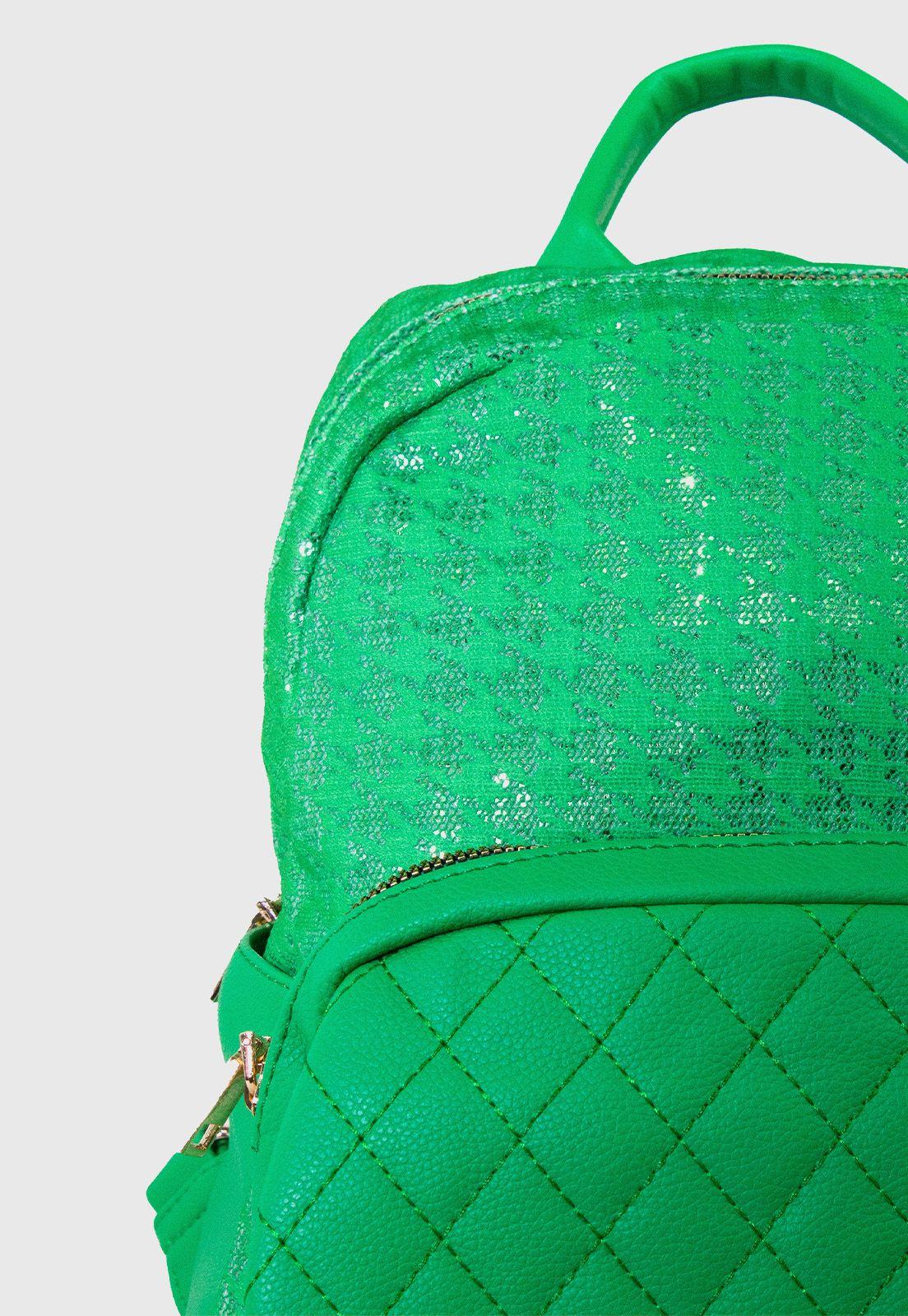 Mochila con bolsillo acolchado Verde-2