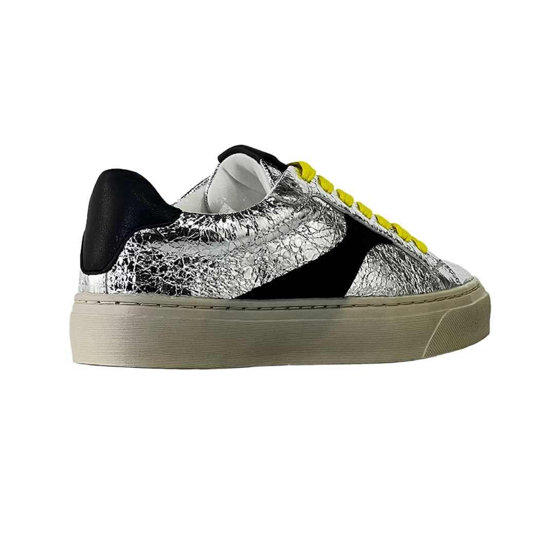 Zapatilla con Aplicación Gb51 Mujer Plateado Mailea-2