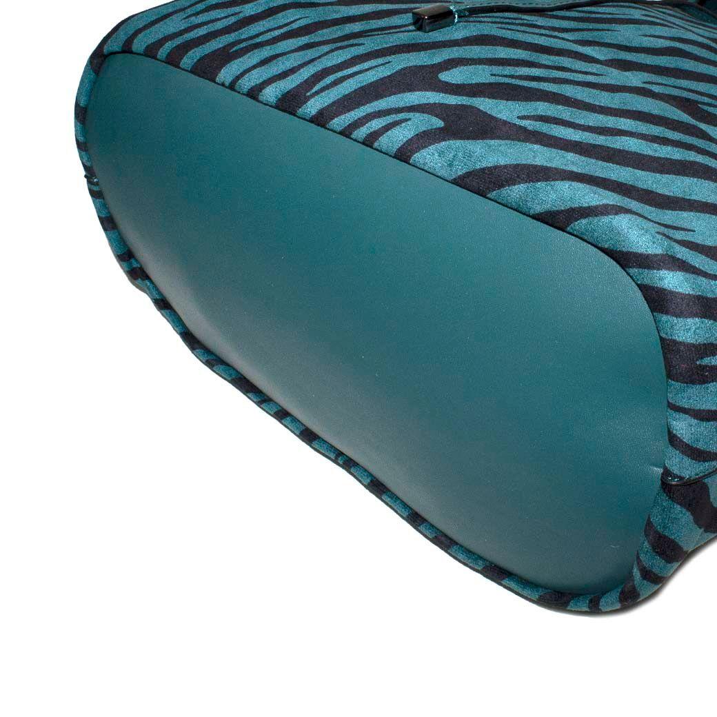 Cartera Grande 2 Manillas Ovales Petroleo-5